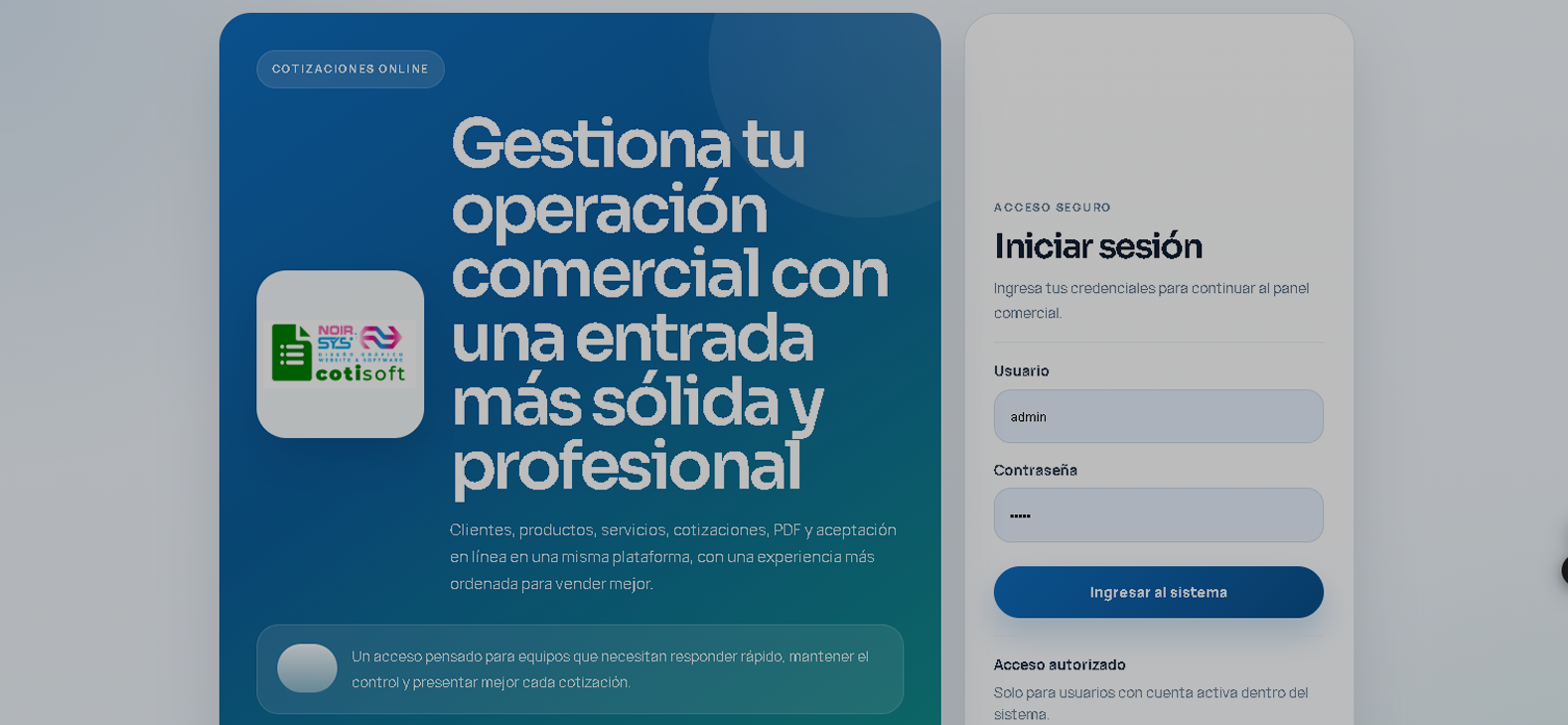 Vista previa de Cotisoft